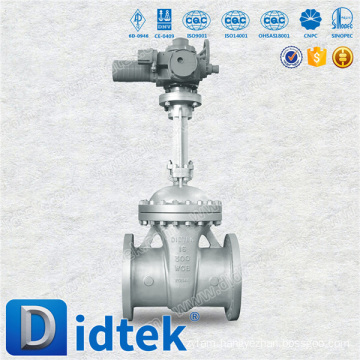 Reliable Supplier Didtek API600 16'' 300LB carbon steel motorized gate valve for Chemical Plant